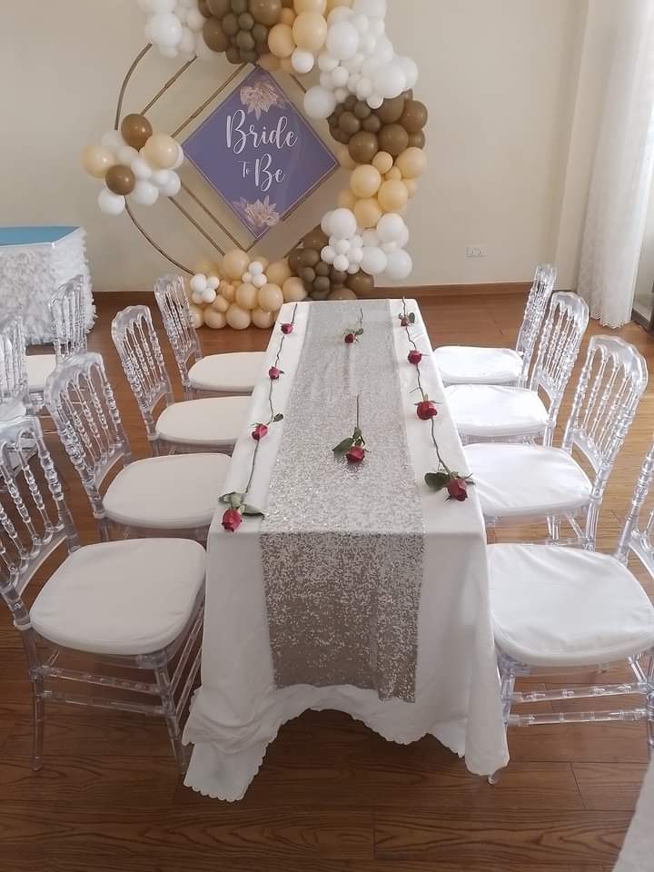 Chairs and tables for hire