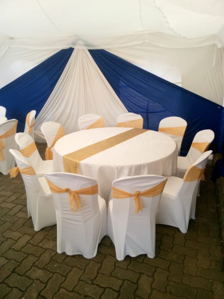 Chairs and tables for hire